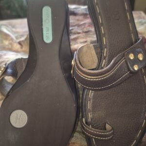 Nike/ Cole Hahn Brown Leather Women's Sandals